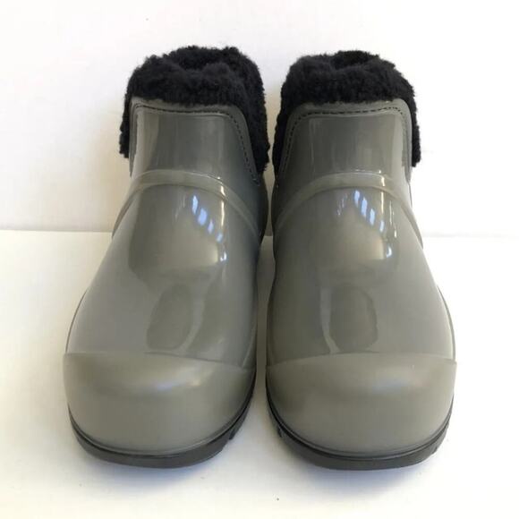 UGG RAINCLOUD BLACK WATERPROOF RUBBER RAIN BOOTS US 7 / EU 38 / UK 5 new - Picture 5 of 7